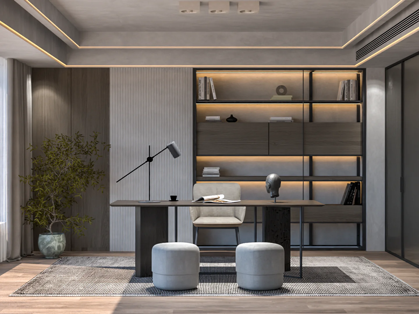 Stylish modern home office