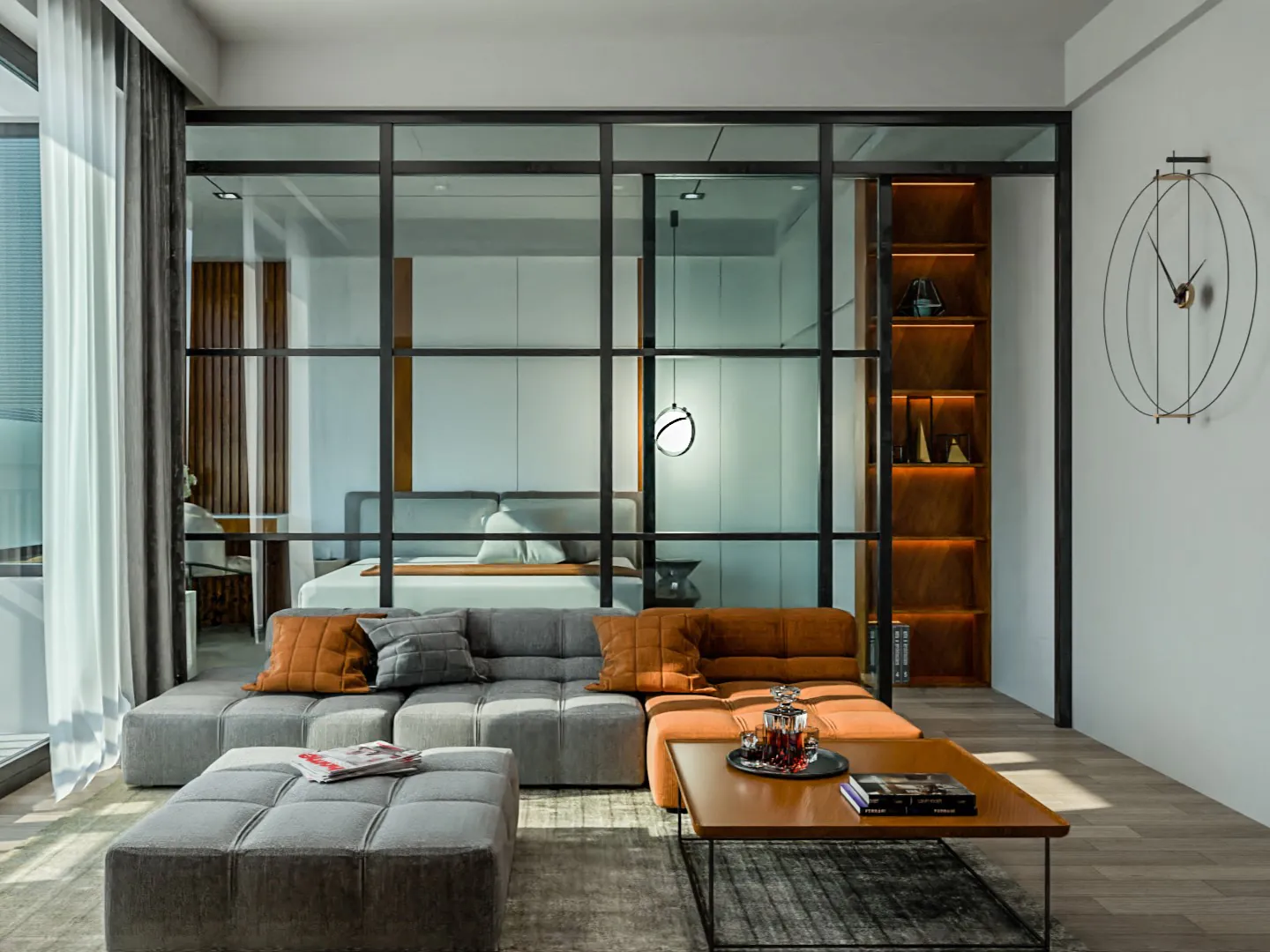 Cozy bedroom interior design with a modern touch